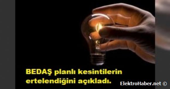 BEDA'tan elektrik kesintisi aklamas