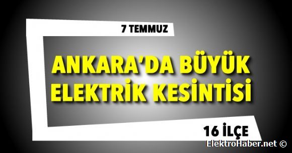 ANKARA'DA BYK ELEKTRK KESNTS