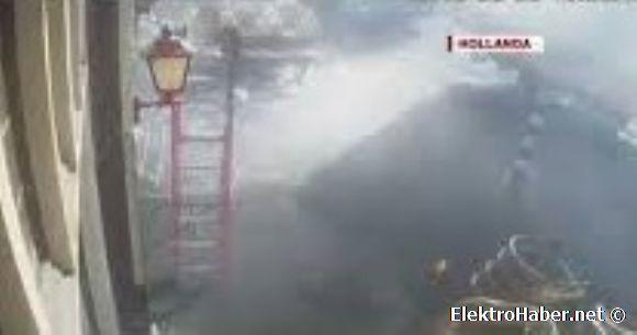 Elektrik kablosu Volkan gibi patlad