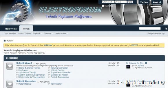 Teknik Paylam Platformu Tekrar Yaynda